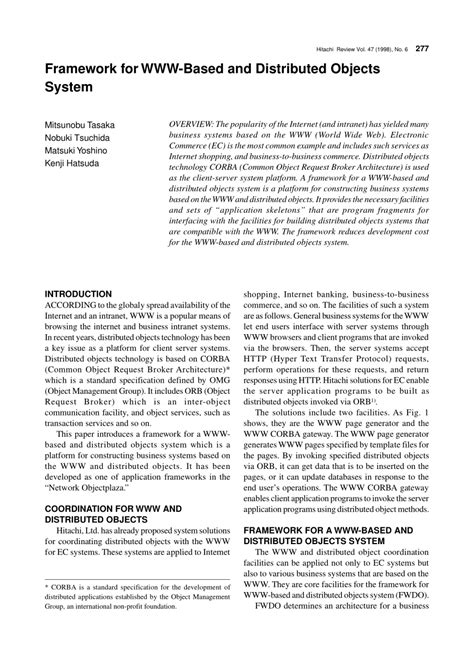 Image result for Distributed Object System Journal