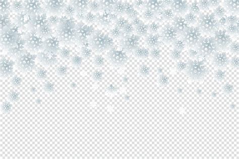 Premium Vector | Falling snowflakes isolated on a transparent background