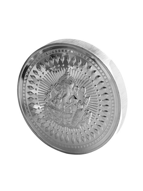 1000 Gram Lord Ganesh Silver Coin (999 Purity) 1kg