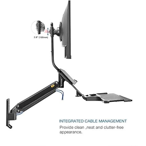 NBNorthBayou NB North Bayou Sit Stand Workstation Wall Mount India | Ubuy