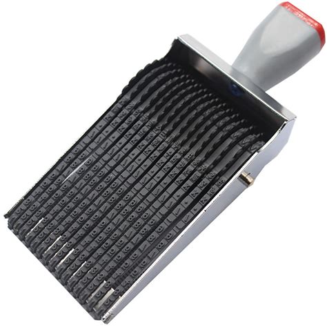 Zeng 15 Digits Business Stamps Personalized Changeable Alphabet Number ...