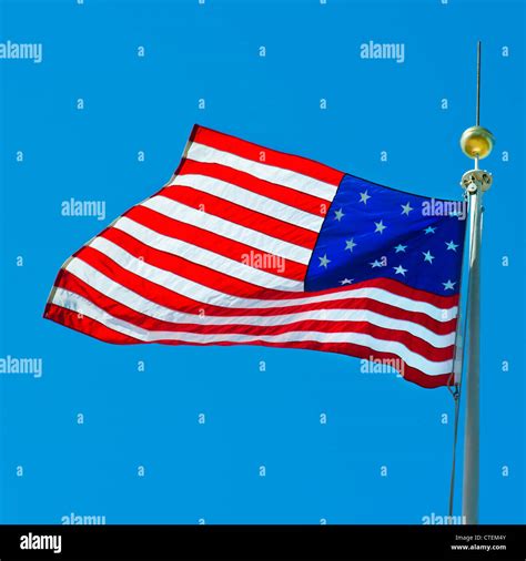 USA, New York City, 15 star US flag Stock Photo - Alamy