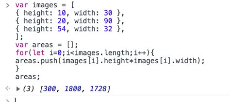 For Array JS 的图像结果