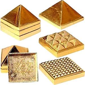 numeroastro Vastu Pyramid Yantra in Ashtadhatu (Mix Metal) (3 Cms) (3 ...