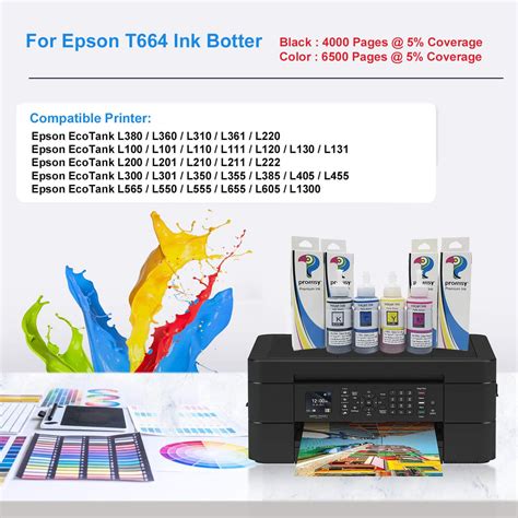 Proffisy L380 Ink Refill for Epson T664(4 Color - L380) – Hoteonlife