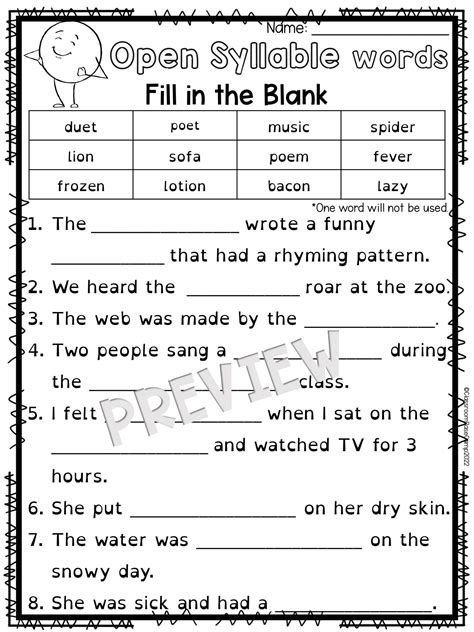 Open Syllable Words- Two Syllable Orton Gillingham | Made By Teachers