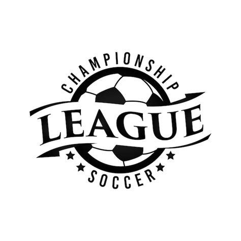 Voetbal Football League Logo ontwerp sjabloon symbool | Premium Vector