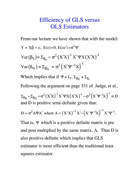 Image result for GLS EViews