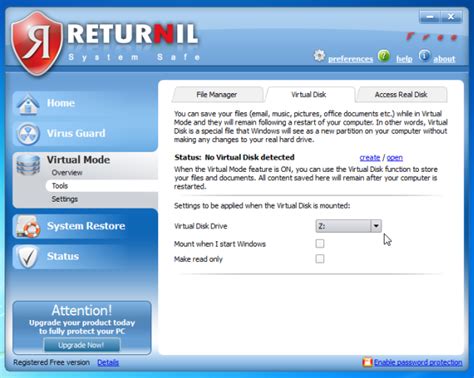 Returnil Virtual System/FreeSoftNavi