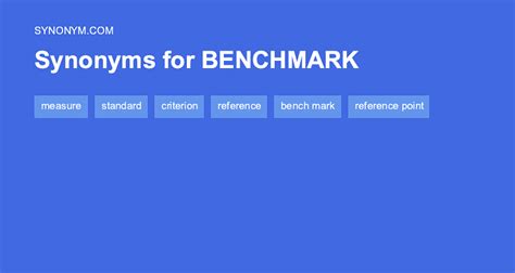 Another word for BENCHMARK > Synonyms & Antonyms