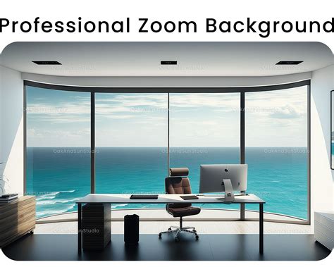 Sea View Office Zoom Virtual Backgrounds Microsoft Teams - Etsy Canada - maximum capacity of zoom meeting