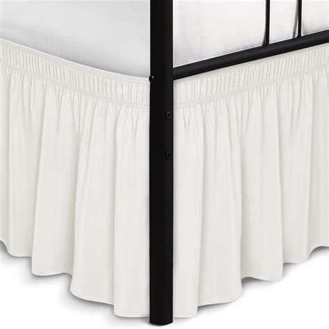 Biscaynebay Wrap Around Bed Skirts with Split Corners for Full Beds 15 ...