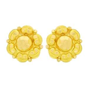 Joyalukkas 22KT Yellow Gold Stud Earrings for Girls : Amazon.in: Jewellery