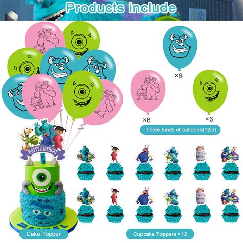 Monster-Inc Party Decorations,Birthday Party Supplies For Monsters ...