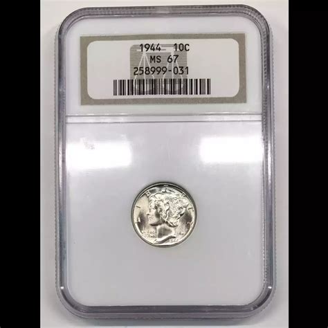 1944 Mercury Dime NGC MS-67 - Old Pueblo Coin