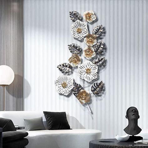 Brikipth Home Metal Hanging Wall Art Decor,Modern Large Leaf Wall ...