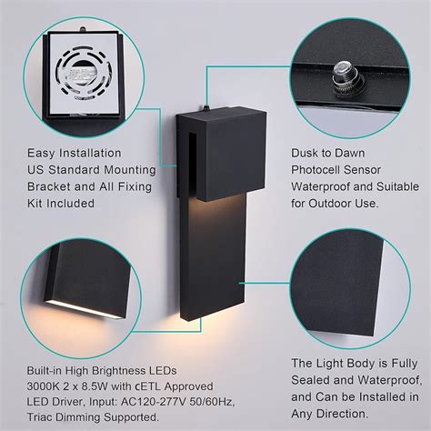 Tarentlight Dusk to Dawn Outdoor Lighting Fixture Wall India | Ubuy