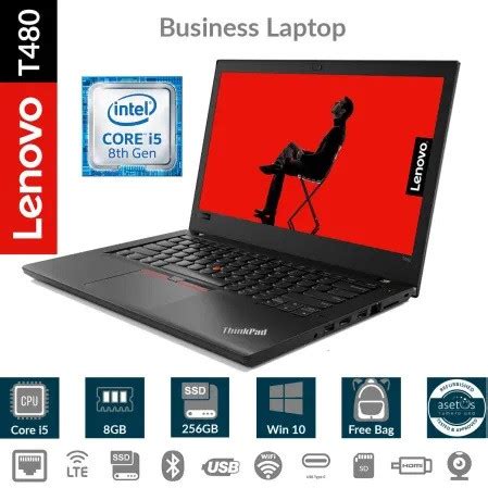 Jual Laptop Lenovo Thinkpad T480 Intel Core i5 | i7 Gen 8 RAM 16GB ...