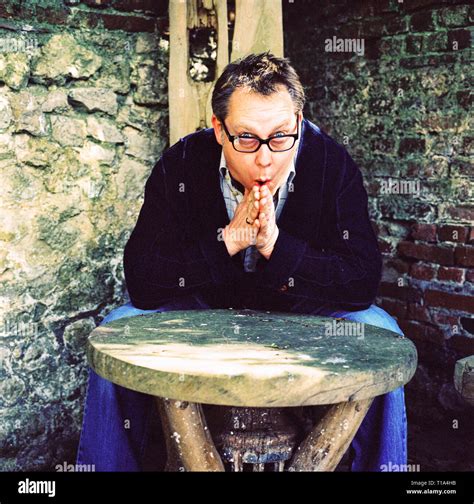 Portrait of comedian Vic Reeves photographed at home in March 2006 ...