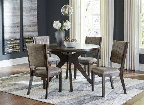 Ashley Round Dining Room Tables White 4 To 6 Seater Foldable Extending