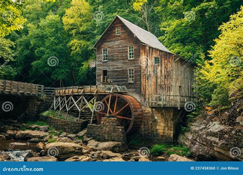 Glade Creek Grist Mill, at Babcock State Park in the New River Gorge ...