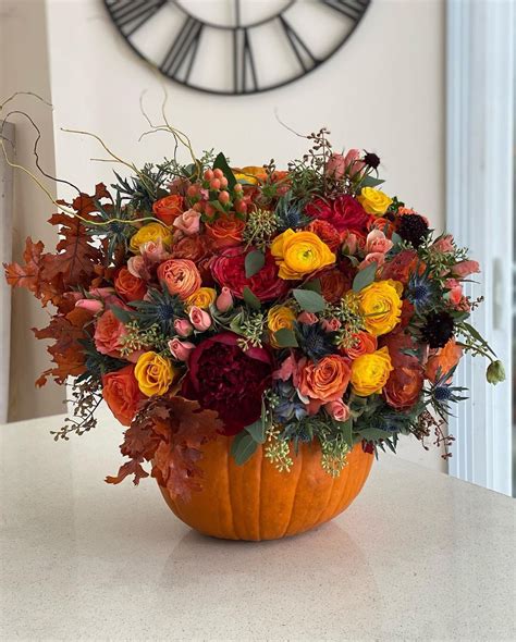 25 Super Chic Pumpkin Floral Arrangements Ideas For You | Pumpkin ...