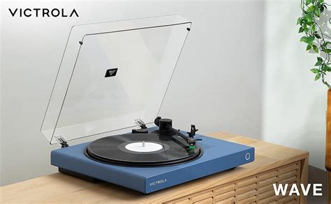 Amazon.com: Victrola Wave – Bluetooth Turntable with Auracast – 2-Speed Vinyl Record Player, Audio T