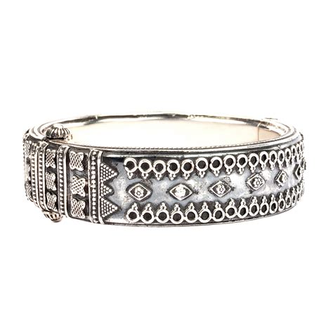 Sterling silver filigree work bangle