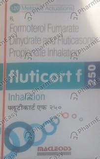 Fluticort F 250mcg Box Of 120md Metered Dose Inhaler: Uses, Side ...
