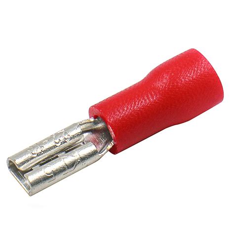 Baomain Red Female Insulated Spade Wire Connector Electrical Crimp ...