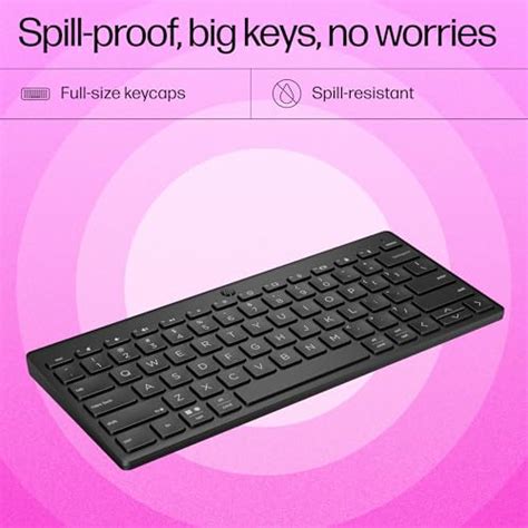 Open Box Wale - HP 350 Compact Multi-Device Bluetooth Wireless Keyboard ...