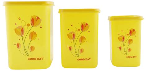 Buy Good Day Plastic Storex Storage Container Set of 3 Pcs - Medium ...