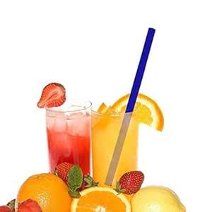 Iuhan Reusable Silicone Drinking Straws Ultra Long Inch Flexible ...