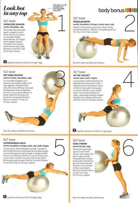 Easy Activity Ball Workouts | Fitness body, Ball exercises, Pilates workout