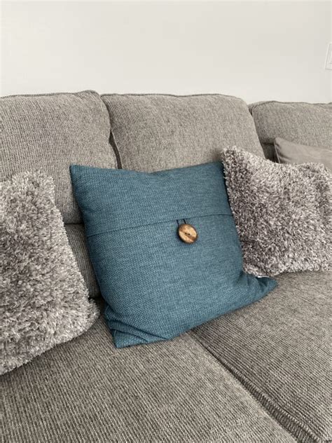 Clayton Teal Coconut Button Throw Pillow, 20"