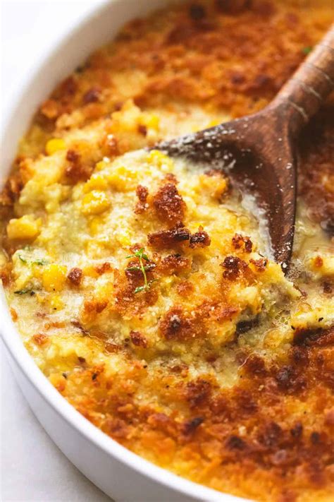 Baked Parmesan Creamed Corn | Creme De La Crumb
