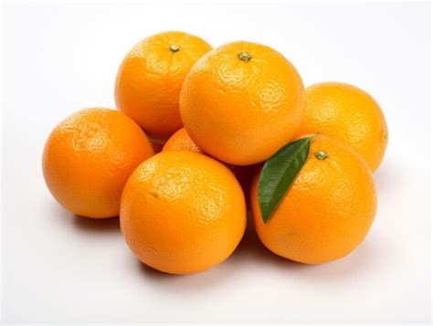 A oranges on white background | Premium AI-generated image