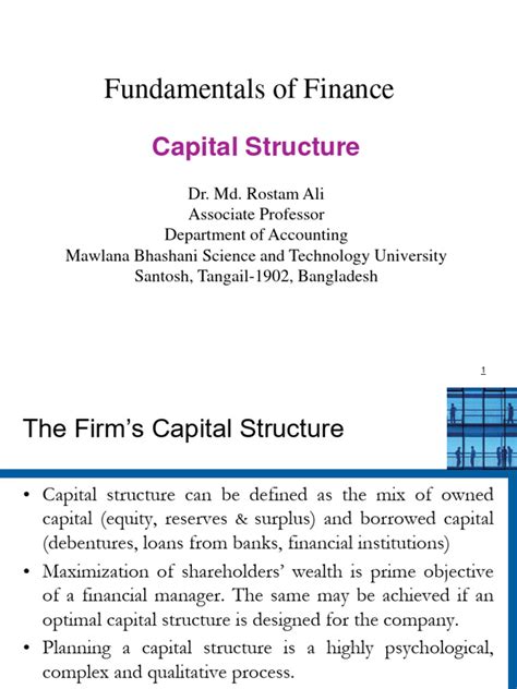 Image result for Examples of Capital Structure