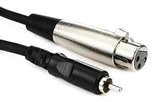 Buy Hosa XRF-110 XLR3F to RCA Unbalanced Interconnect Cable, 10 Feet ...
