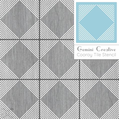 Cooroy tile stencil