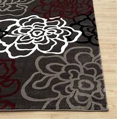 Contemporary Floral Area Rugs by Contemporary Modern Floral Flowers Gray Area Contemporary Floral Area Rugs