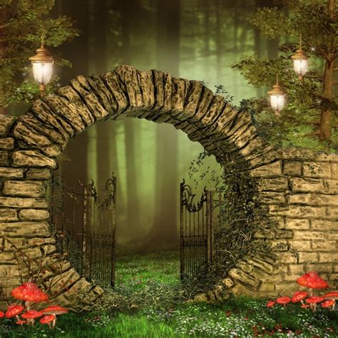 Buy CSFOTO 8x8ft Background for Enchanted Forest Magic Fairytale ...