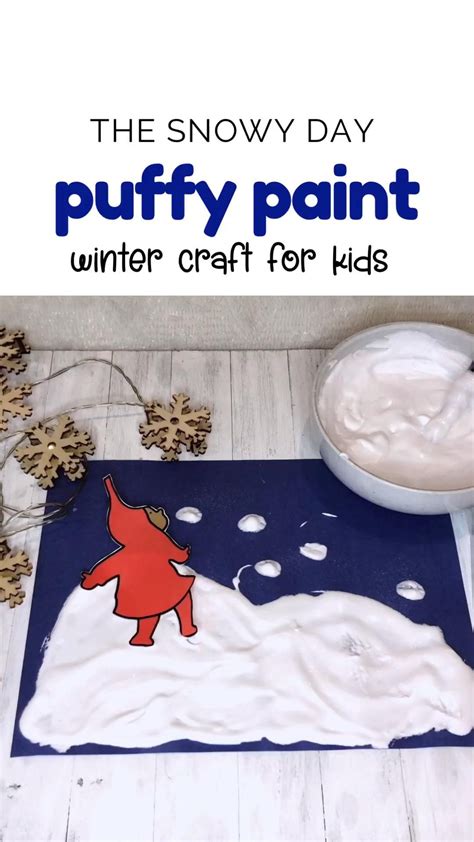 Snowy day puffy paint craft – Artofit