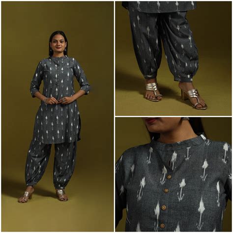 Pochampally Ikat Cotton Night Suit Set