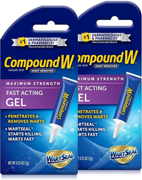 Amazon.com: Compound W Wart Remover Fast Acting Gel, Maximum Strength ...