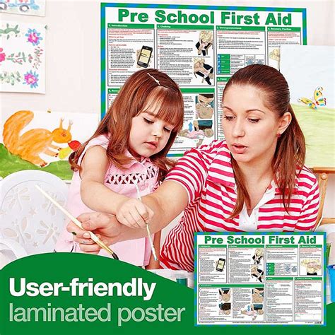 Pre School First Aid Poster - Illustrated & Informative