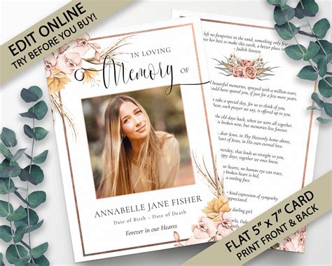 Image result for Funeral Program Poems