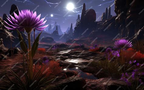 Alien World Landscape 的图像结果