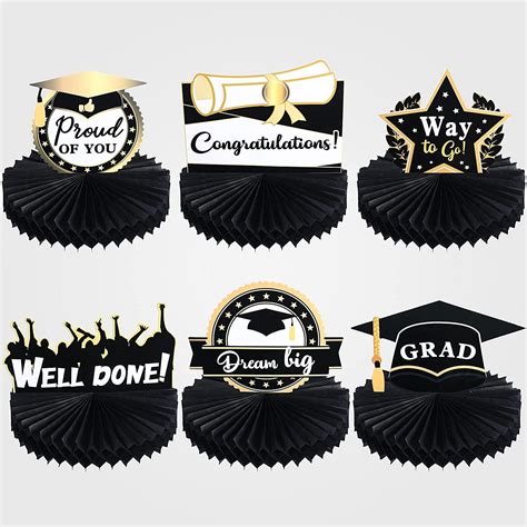 Buy 6 Pieces 2022 Graduation Centerpieces for Tables Graduation Party ...
