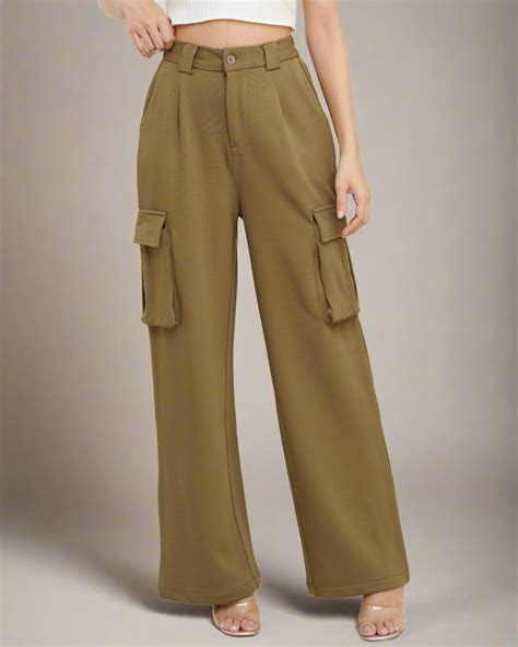 Korean Baggy High Waist Cargo Pants – Offduty India